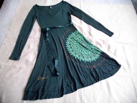 Tenšie tmavozelené, desigual,m