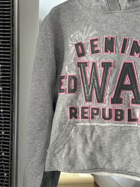 Štýlová cropp mikina s kapucňou, xs