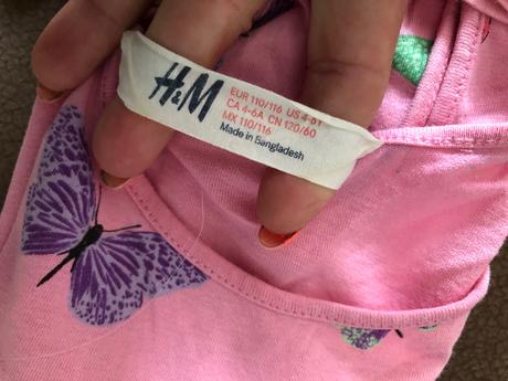 Saty s jednorožcami+ motylikove  110/116, h&m,110