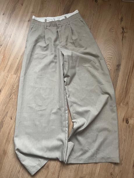 Elegantne široké nohavice, bershka,34