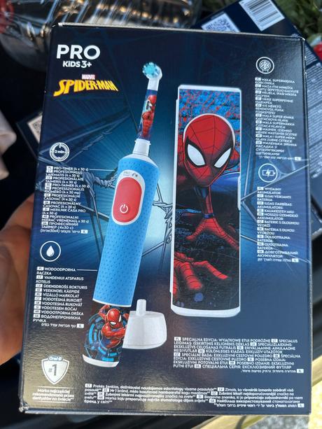 Oral-b spiderman elektrická kefka,