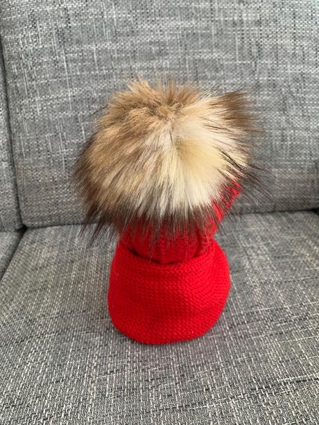 Červená čiapka a nákrčník - súprava, 110 - 146