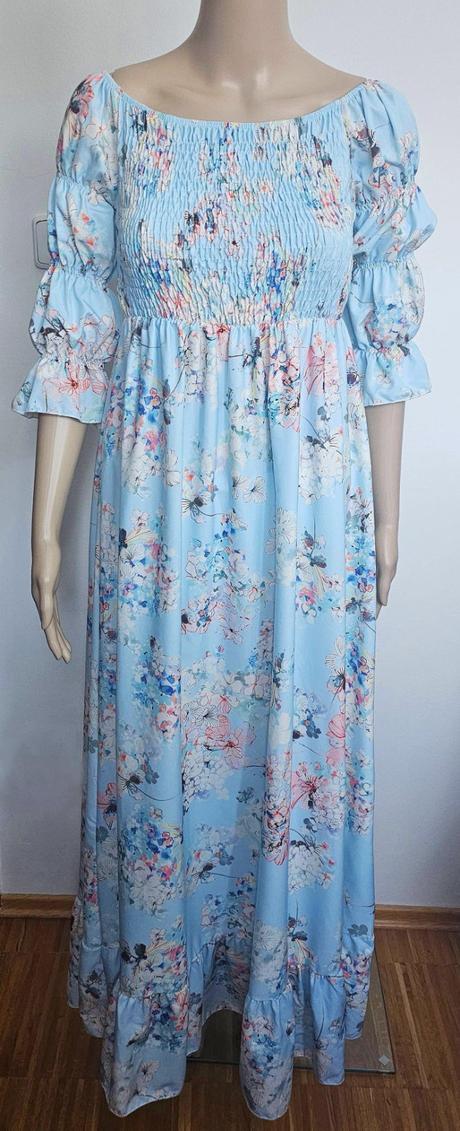 Maxi šaty s kvetmi,