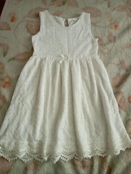 Čipkované šaty, h&m,134