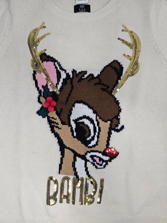 Vianočný sveter bambi, l