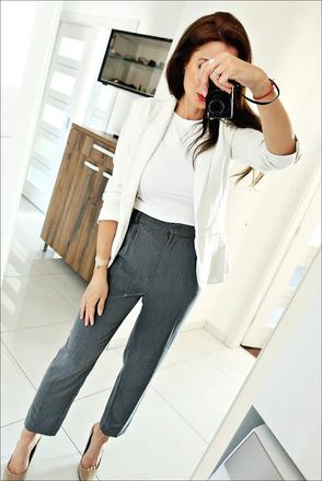 Šedé nohavice amisu, amisu,xs