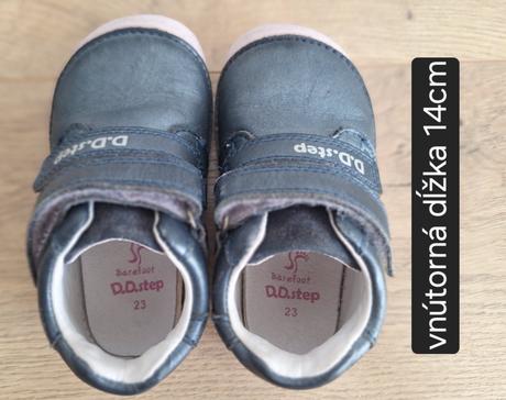 Topánky prechodné/celoročné, d.d.step,23