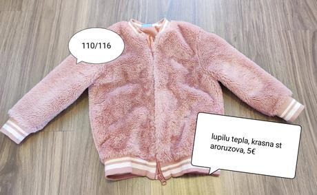 Tepla chlpata mikinka, lupilu,116