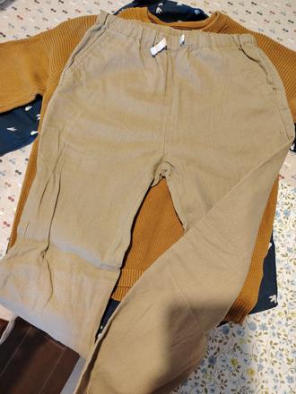 Ľanové nohavice plátené, next,122