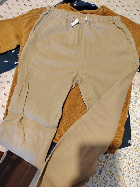 Ľanové nohavice plátené, next,122