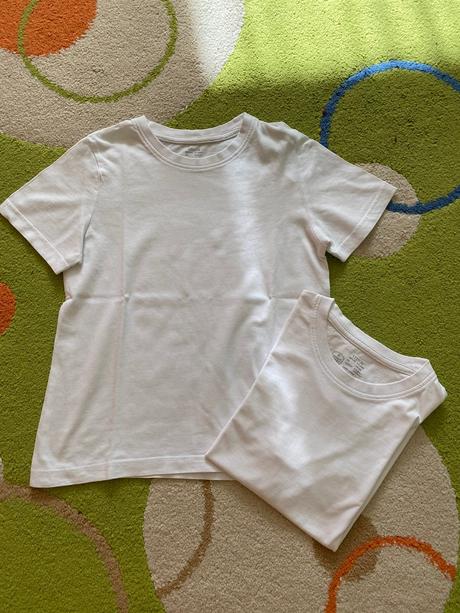 Biele tričko na tv, leto, pepperts,128