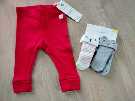 Lindex legíny + plus ponožky, lindex,62