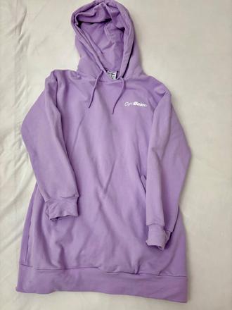 Gymbeam lila mikina predĺžená s, s