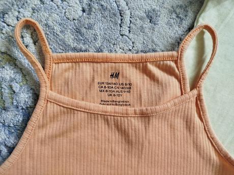 Tričká crop top h&m a reserved, h&m,134