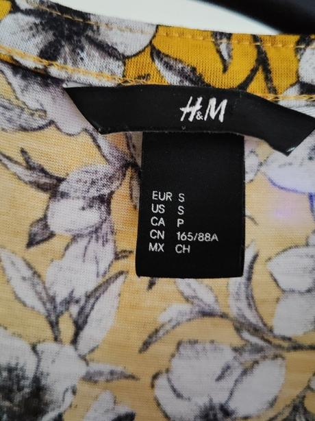 Kvietkovaná blúzka h&m, h&m,s