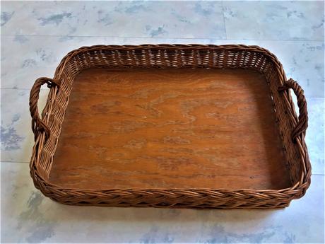 Veľký piknikový ratanový podnos, 