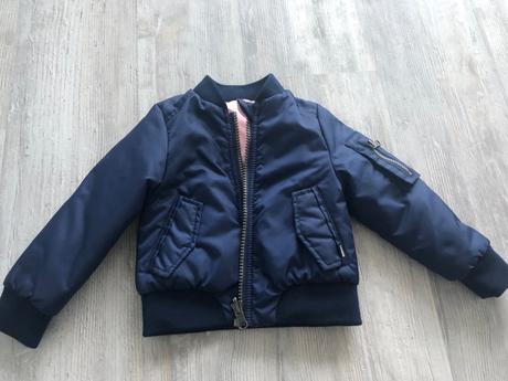 Obojstranná bomber bunda zateplená pre dievčatko, vingino,92