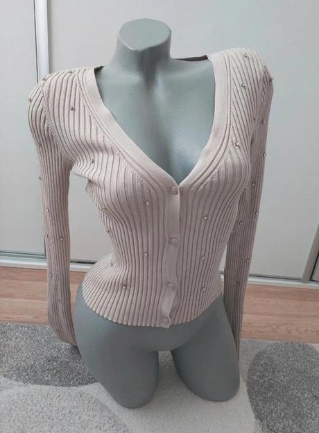 Svetrík so zirkónmi h&m, h&m,xs