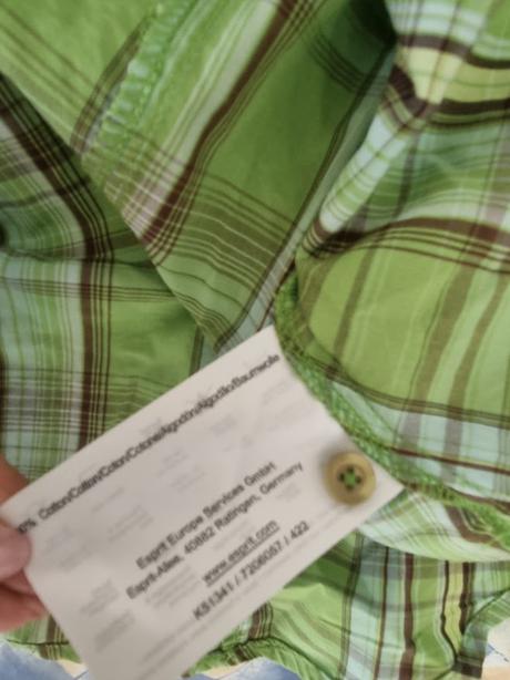 Bledozelená košieľková blúzka esprit veľ. 40, esprit,40
