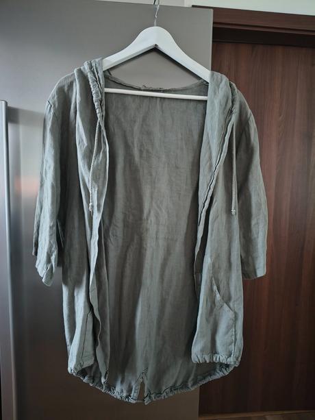 Italy ľanový ľahký cardigan, 