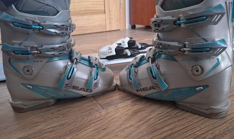 Lyže 137cm + lyžiarky, head,130-139 cm