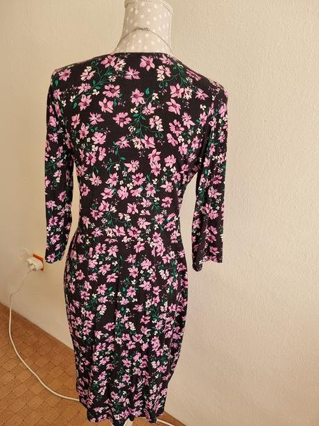 Čierno-ružové elastické šaty orsay 40, orsay,40