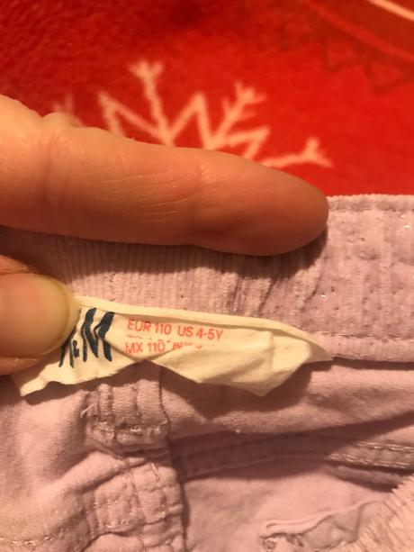 Nohavice s trblietkami pre parádnicu, h&m,110