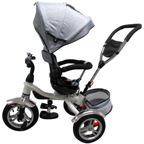 Detská trojkolka t3 šedá, 