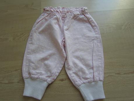 74cm ružové bavlnene nohavice, 74