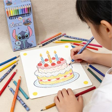 Pastelky 12ks lilo a stitch - skladom, obx-2,