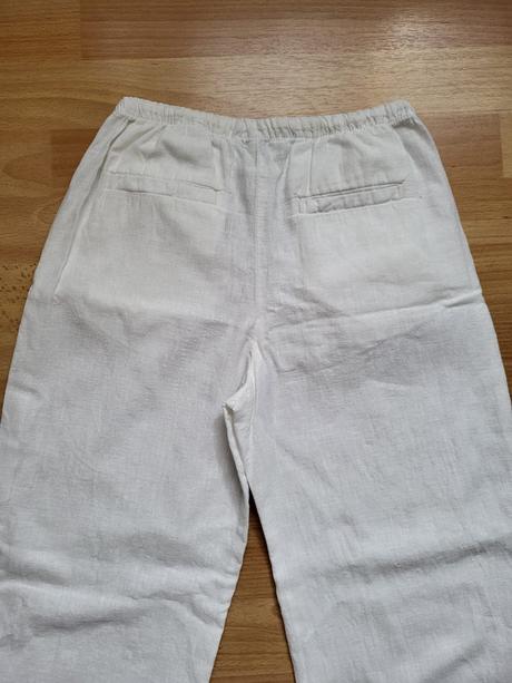 Ľanové nohavice, h&m,146