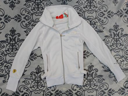 Puma ferrari biela športová mikina, puma,m