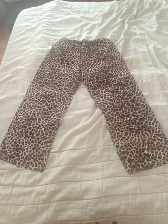 Nohavice s leopardím vzorom, stradivarius,l