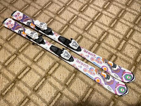 Lyže nordica 120cm + palicky gratis, 120-129 cm