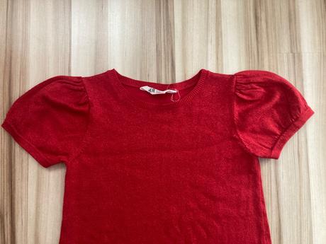 Červene šaty, h&m,134