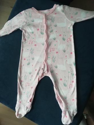 Overal bavlna s labutkami 74/80, 74