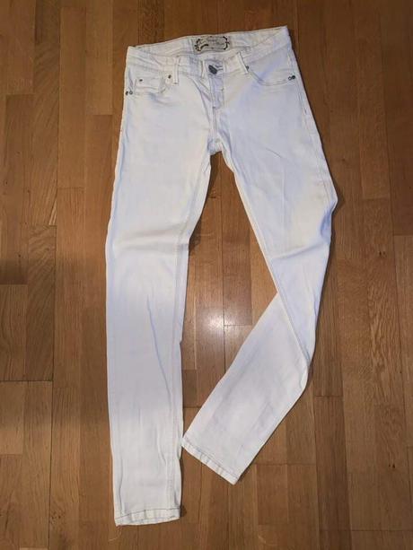 Biele nohavice, stradivarius,38