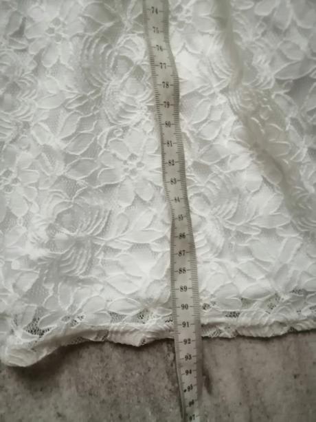 Maslovobiele čipkované šaty, vm, m