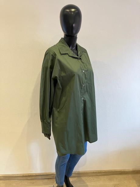 Dámska predĺžená košeľa khaki (uni), l / m / xl