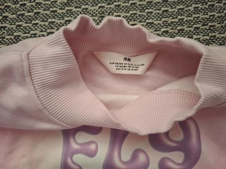 Nenosena crop-top mikina, h&m,158