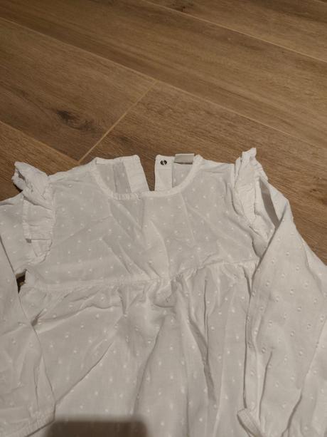 Biele bavlnené tenučké body next top stav, next,92