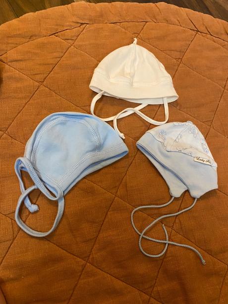 Čiapka 3ks novorodenecké, richelieu,36