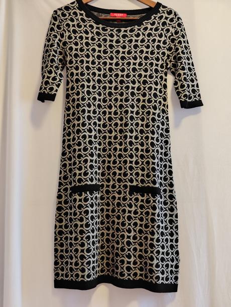 Guess original monográn svetríkové nadčasové šaty, guess,s