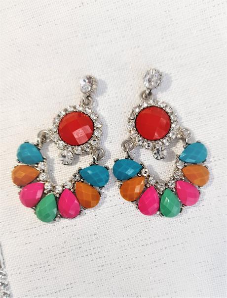 Multicolor farebné náušnice,