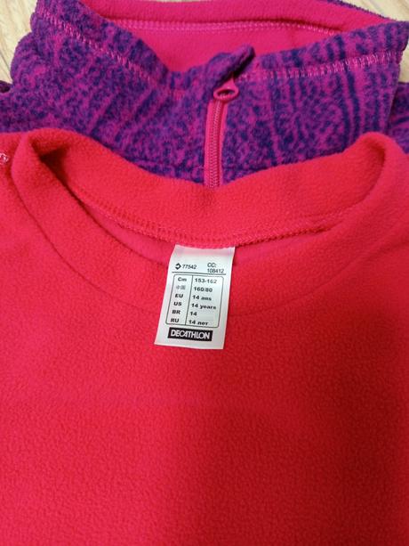 Flísove mikiny, decathlon,xs