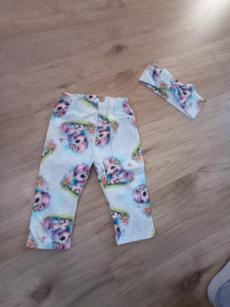 3/4 legíny s čelenkou pre dievčatko, 116