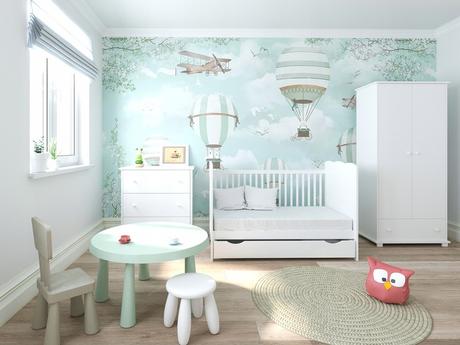 Detská postieľka 3 v 1, šírka (cm): 70,dĺžka (cm): 140