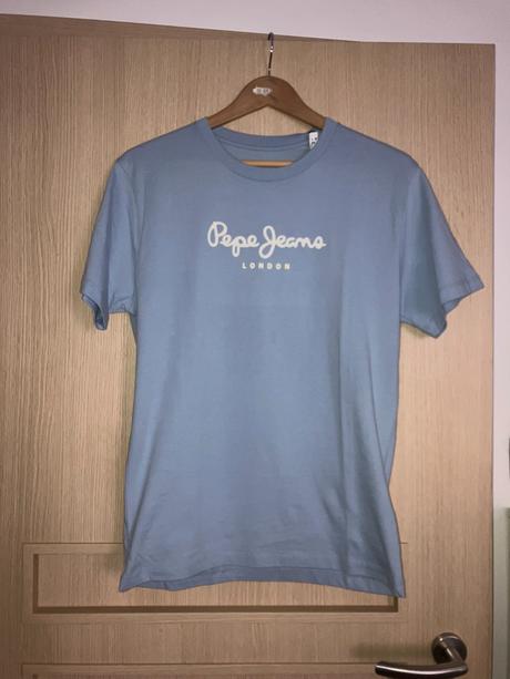 Bledomodré pánske tričko, pepe jeans,xs