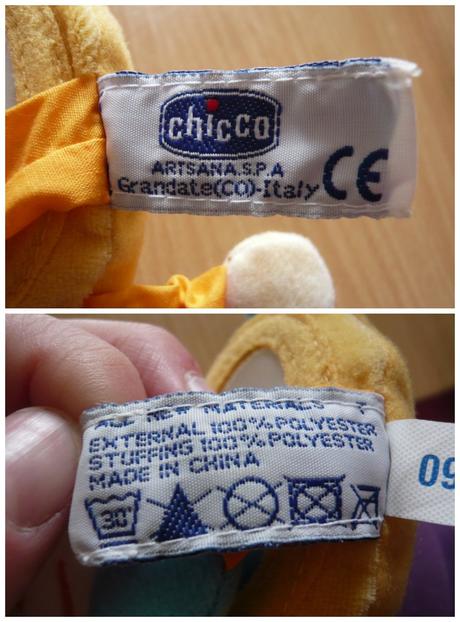 Plyšová mačička na zavesenie zn. chicco, 