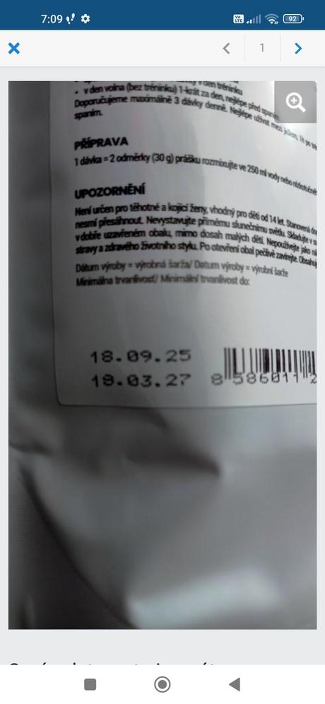 Proteín elemfit vanilka, 